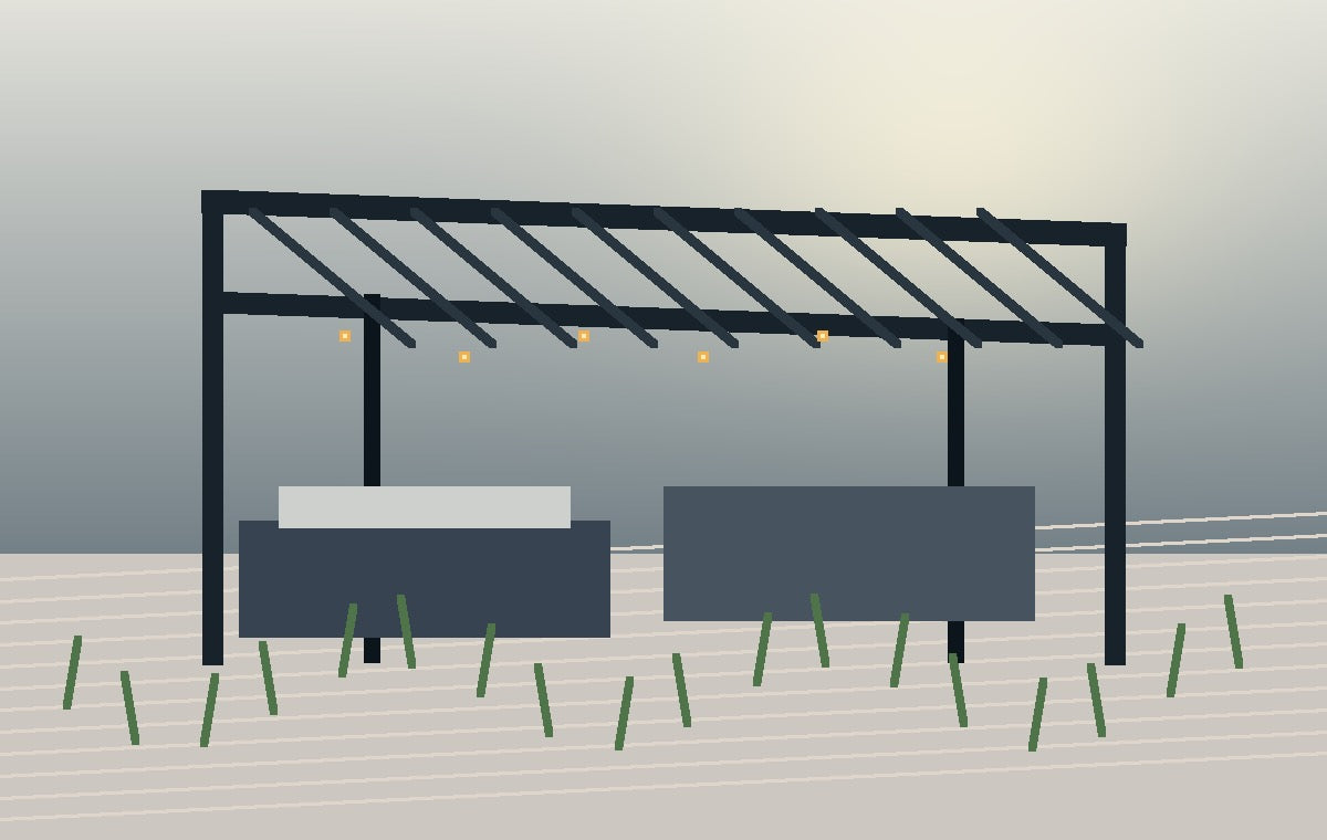 Aureo K180 flat-pack pergola kit
