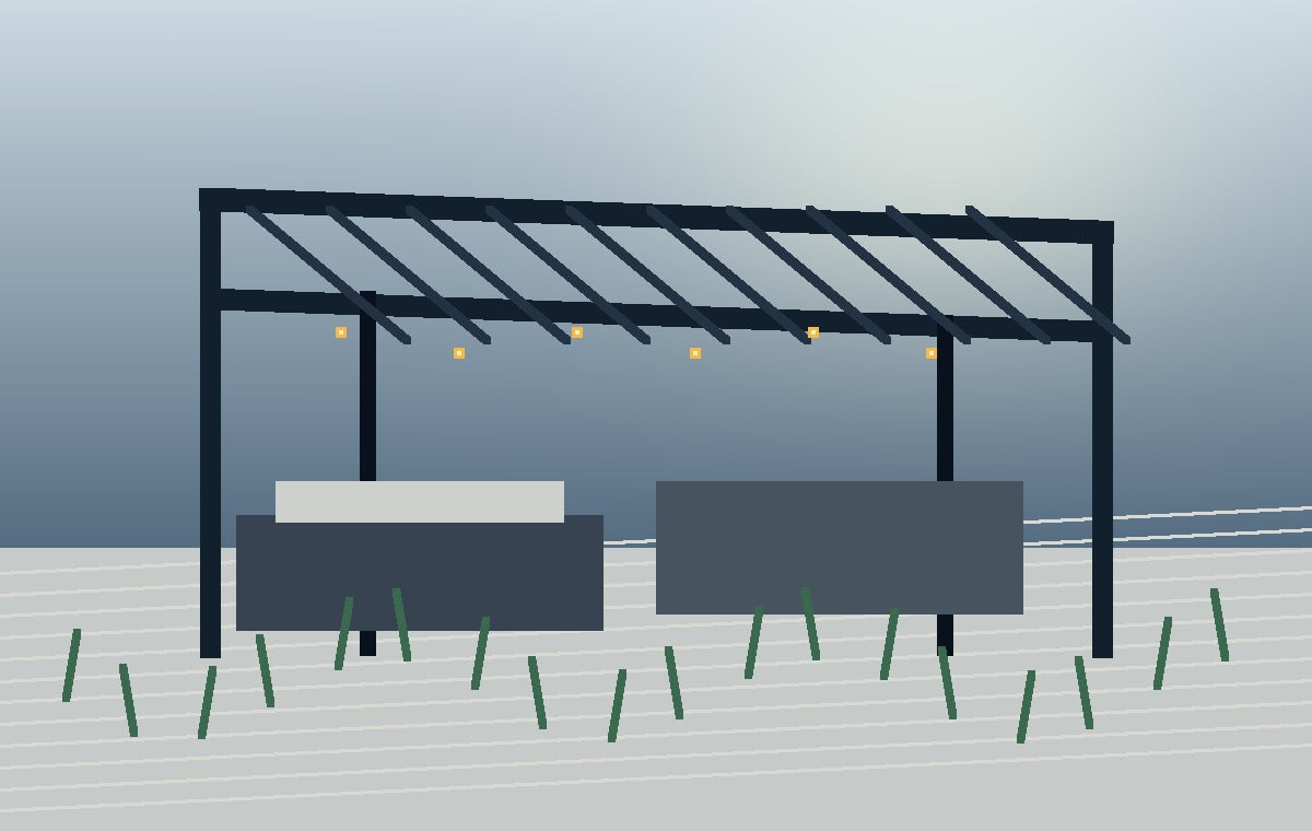 Aureo L230 louvered roof system
